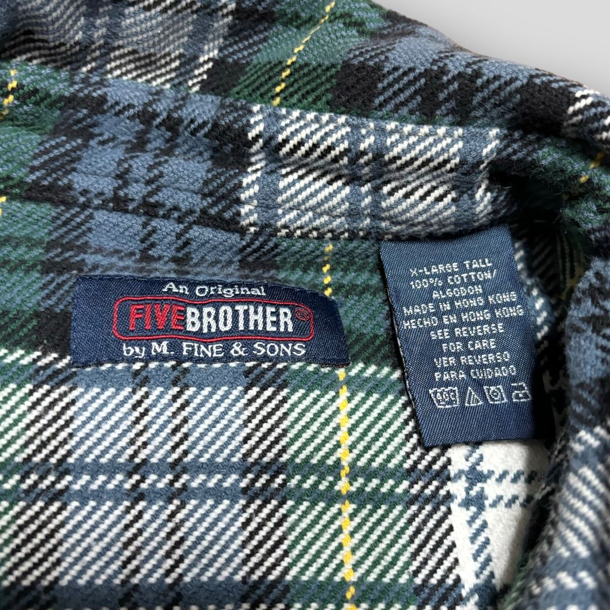 Five Brother Shirt Mens XL Tall Plaid Flannel Heavyweight Five Brother Shirt Mens XL Tall Plaid Flannel Heavyweight