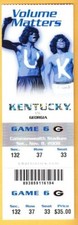 2008 KENTUCKY UK WILDCATS vs GEORGIA BULLDOGS college football ticket 08