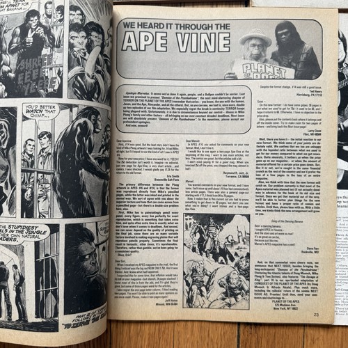 VINTAGE 1970s POTA Planet of the Apes Curtis Magazines #1-3 #5-20 19 Issue Lot - Picture 20 of 24
