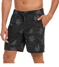NWT Hurley Men's Swim Shorts Trunks UPF 50 Comfort Waistband Size Large Stretch