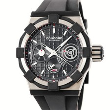 CONCORD C1 Retrograde Day Date 0320054 Black Men's Used Watch #21025