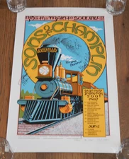 ORIGINAL 2001 SONS OF CHAMPLIN SOULVILLE TOUR POSTER, SIGNED BY BAND & ARTIST