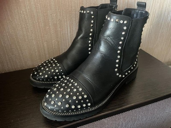Women Kurt Geiger Boots Black Leather 39 #9Y0P