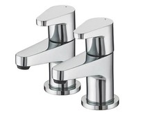 Bristan Quest Chrome 110mm Deck Mounted Lever taps