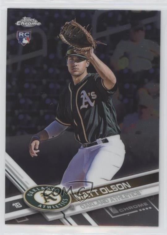 2017 Topps Chrome Matt Olson #98 c6q
