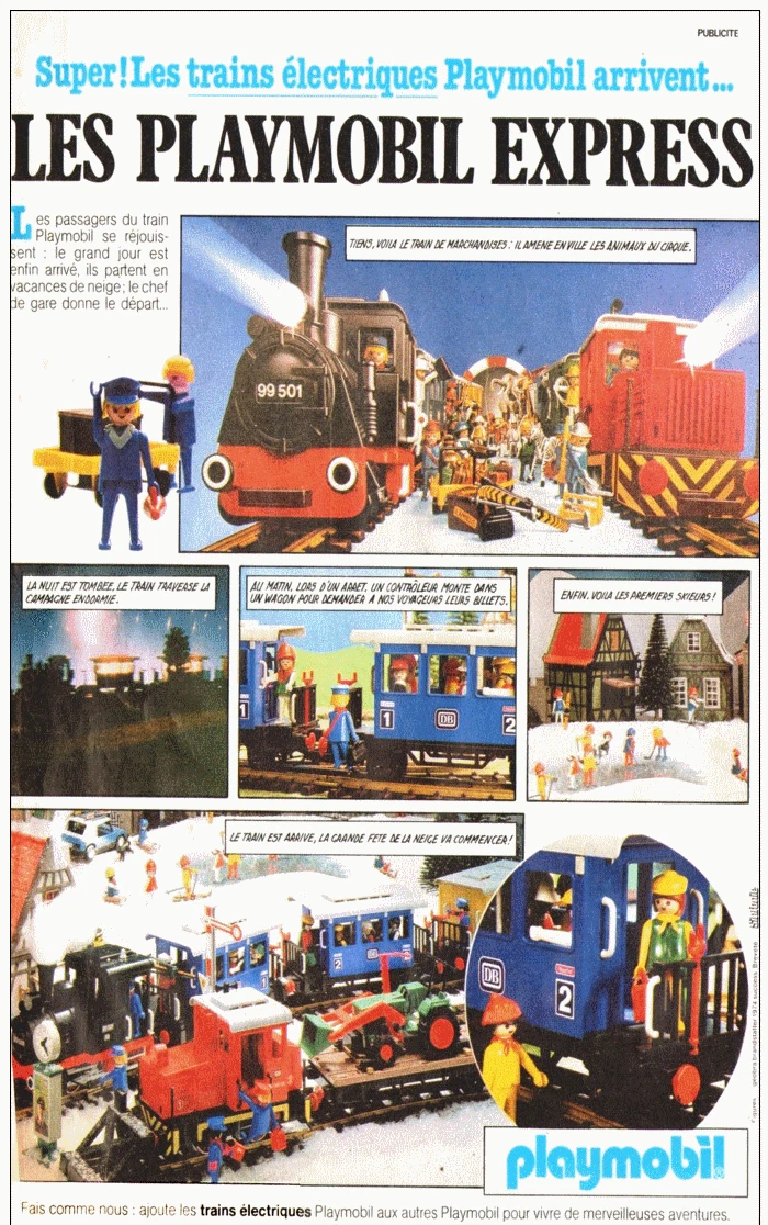 Playmobil personnages pour trains