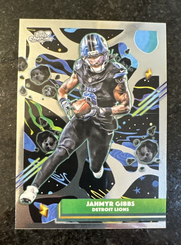 2025 Topps Chrome Cosmic • Jahmyr Gibbs #32 • Detroit Lions