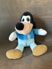 Vintage 1980s GOOFY Plush Walt Disney Productions Mickey's Christmas Carol 7"