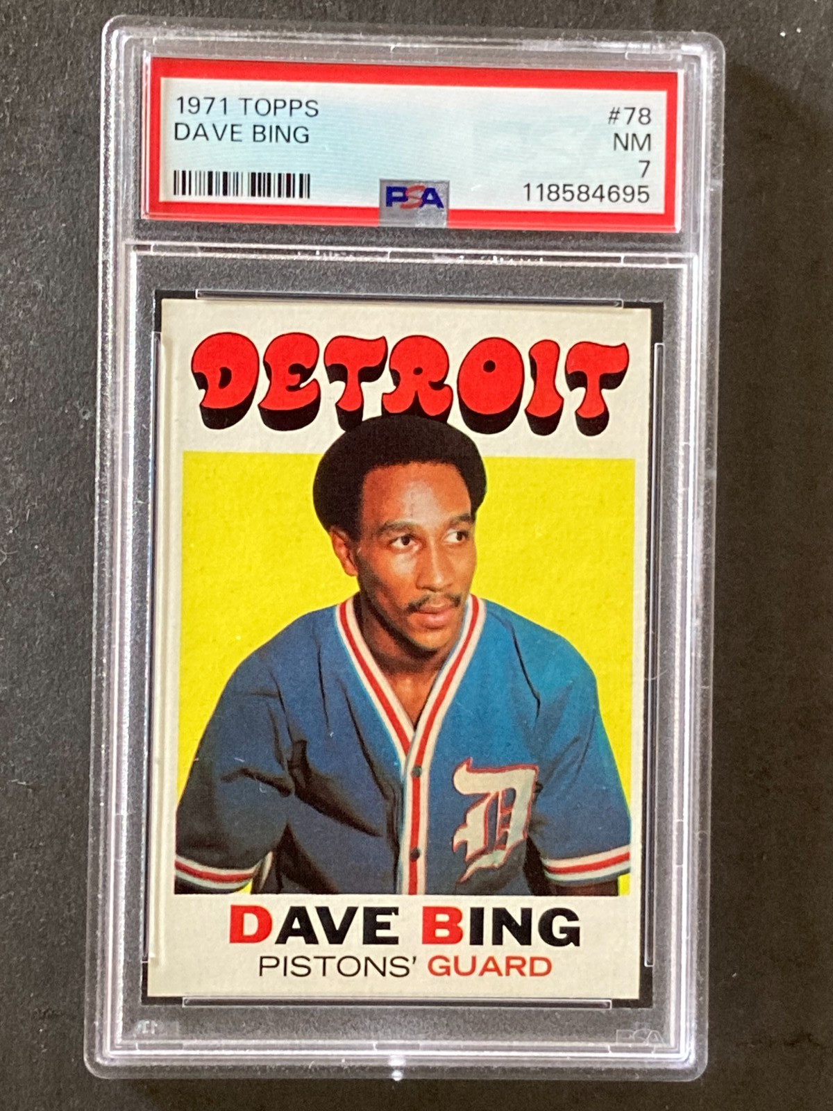 1971 Topps #78 Dave Bing PSA 7