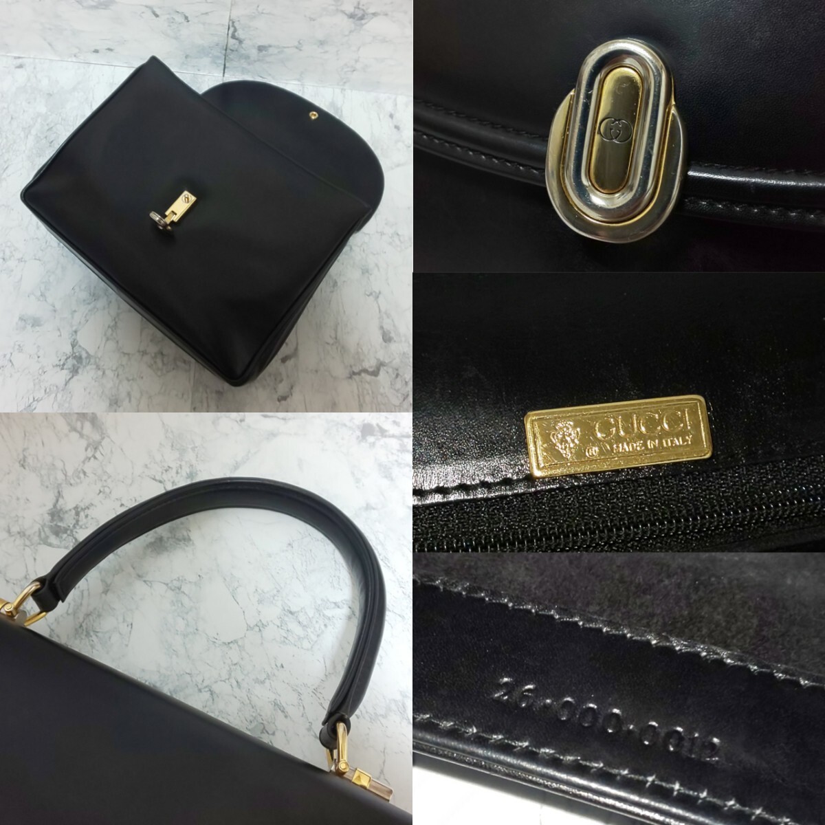 Excellent condition GUCCI Interlocking GG Flap Ha… - image 10