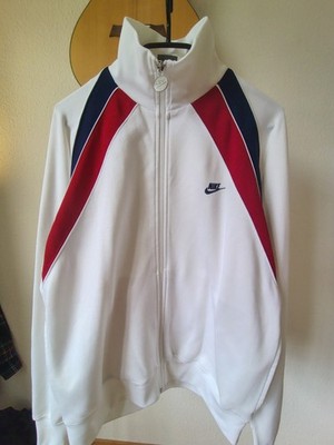 Retro Nike Tennis Track Jacket Mens Medium Red White Blue