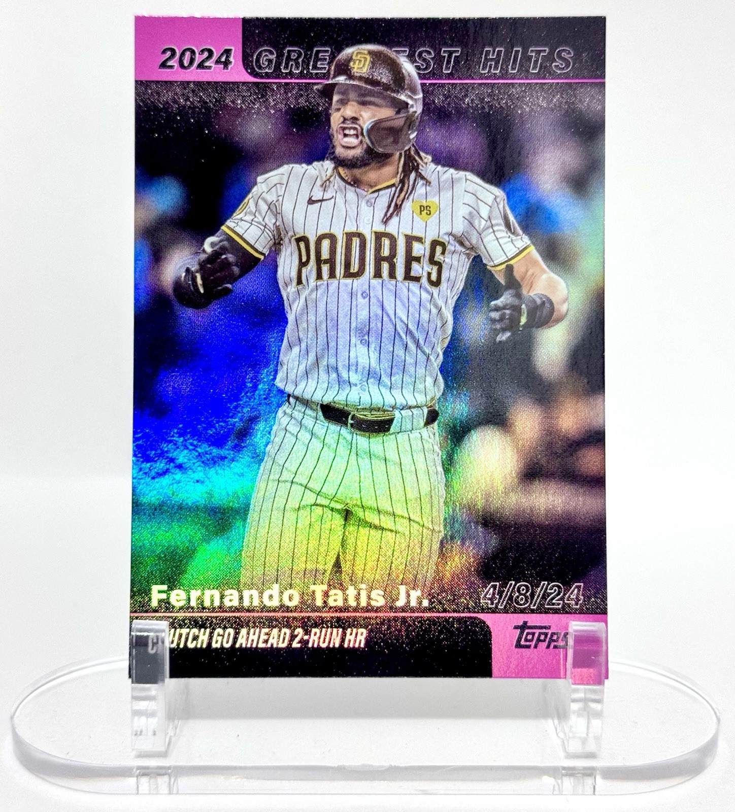 Fernando Tatis Jr. #GH-9 Baseball Cards 2025 Topps Greatest Hits trading card — raw and PSA graded price guide