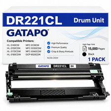 1-Pack DR221CL-BK Compatible Drum Cartridge for HL-3140CW HL-3170CDW MFC-9340CDW