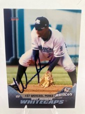 Wenceel Perez Signed 2019 Choice West Michigan Whitecaps Card-#19-On Card Auto