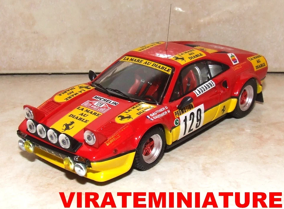 FERRARI 308 GTB RALLYE MONTE CARLO 1983 DOMINIQUE GAUTHIER BEST MODEL AU 1/43 - Photo 1/1