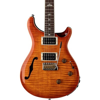 PRS SE Custom 24 SemiHollow Piezo Electric Guitar Vintage Sunburst