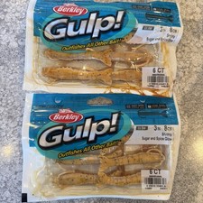 2 Packs Berkley Gulp Saltwater 3” Shrimp Sugar And Spice Glow