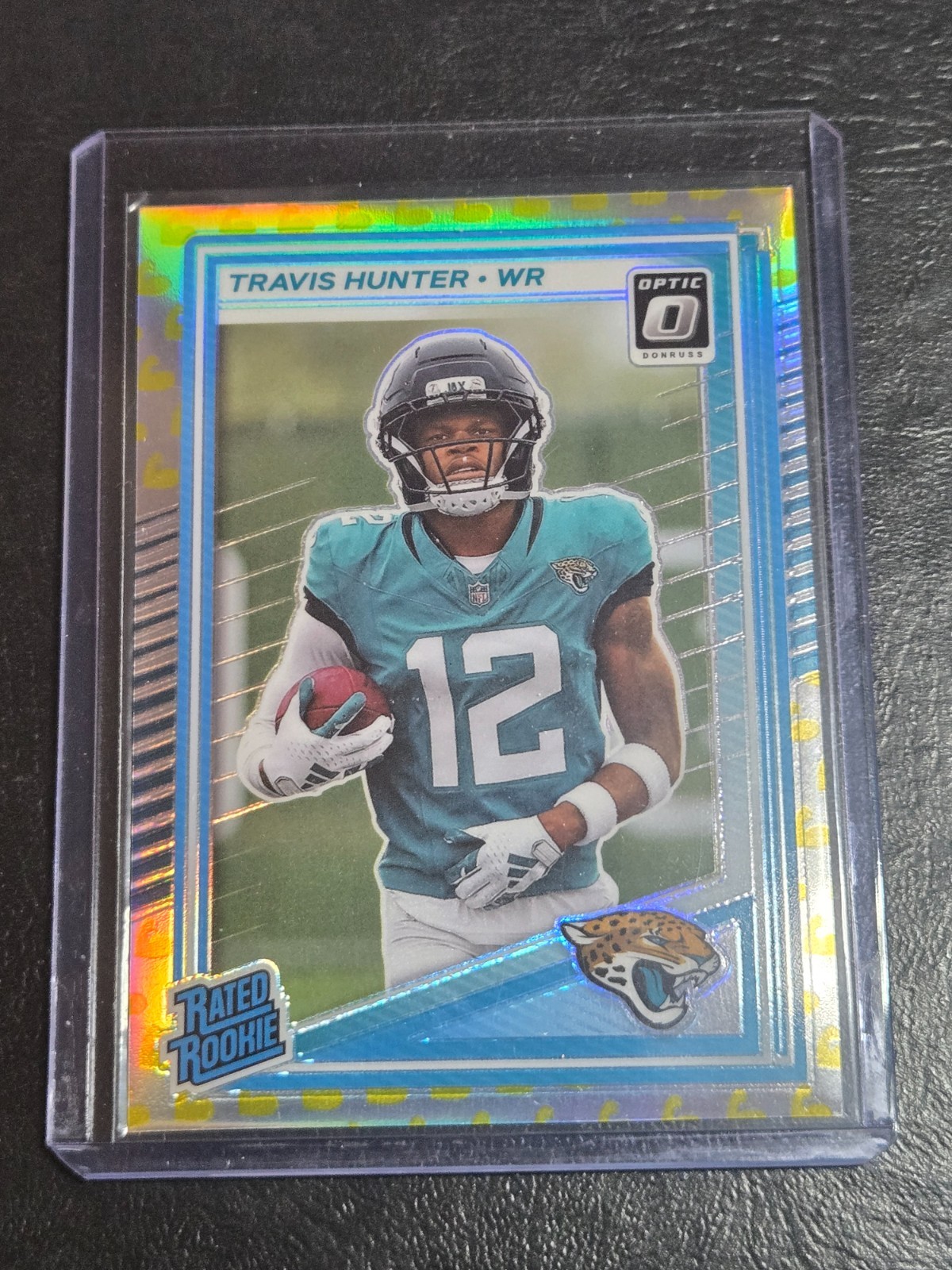 2025 Panini Donruss Optic - Rated Rookie Travis Hunter #201 Flex Prizm /199 (RC)