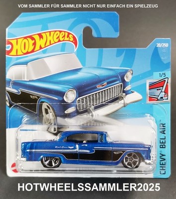 HOT WHEELS ''1955 CHEVY'' CHEVY BEL AIR HCV05-M521 OVP UNGEÖFFNET FARBE BLAU!