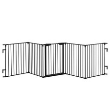 PawHut Cancelletto di Sicurezza Box per Cani taglia Piccola e Media Nero