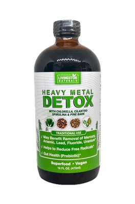 Heavy Metal Detox  By Livingston Natural Herbal Labs, Plant-Based Foods 16 oz