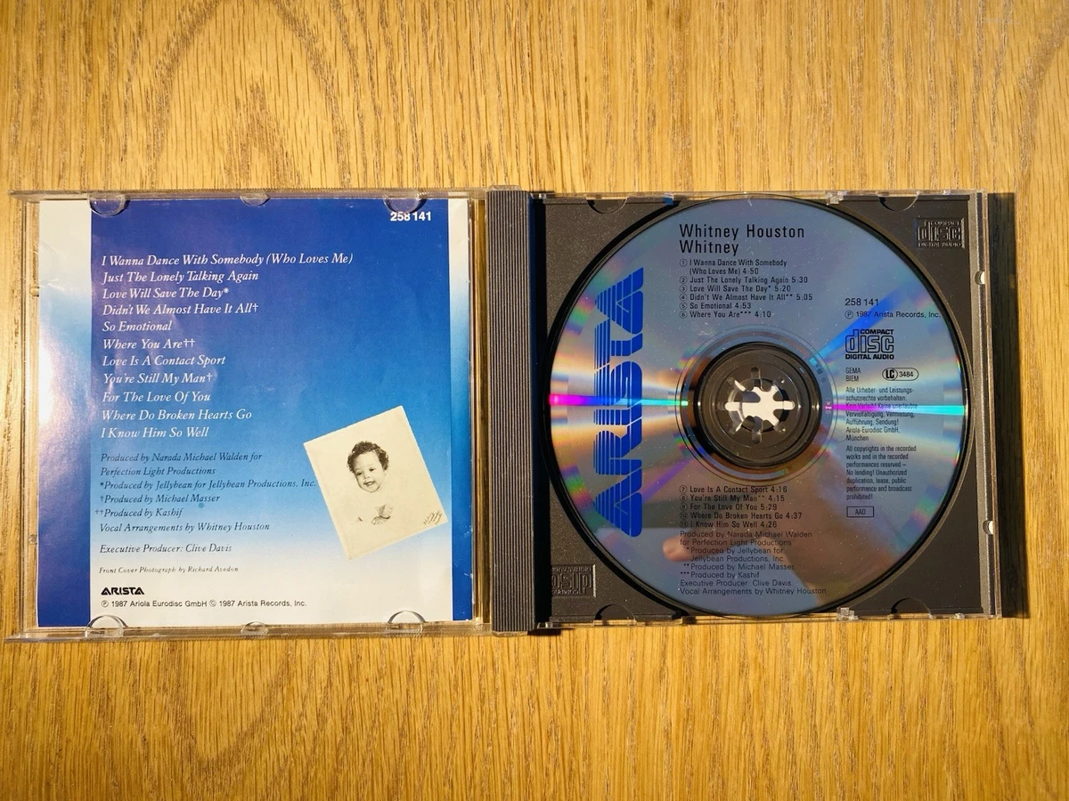 Whitney Houston – Whitney CD Album 1987 Arista Pop Anni '80 (English)