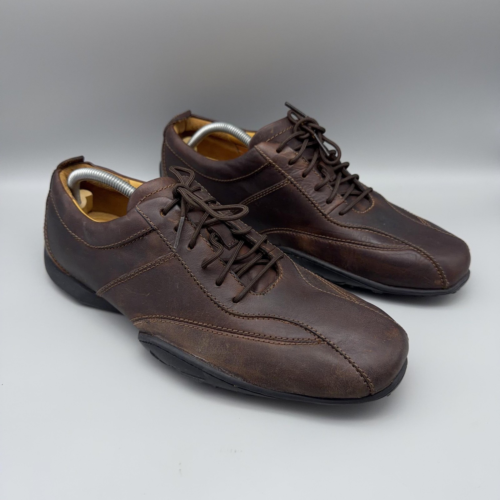 Timberland Shoes Mens Size 10 Brown Leather Paladian Walking Lace Up Comfort