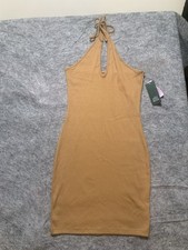 Wild Fable Cognac Knit Convertible Strap Mini Dress Size Small NWT 0631