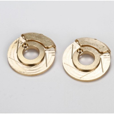 Special Clearance Vaterra VTR334021 Brake Caliper / Rotor Weight, Brass (2pcs)