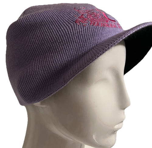 Vintage Y2K Hannah Montana Purple Pink Beanie Visor Miley Cyrus Disney Kidcore - Picture 3 of 8