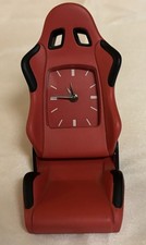 Red Black Racing Car Seat Desk Novelty Analog Alarm Clock