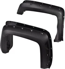 4 Pcs Fender Flares, Compatible w 2014 2015 2016 2017 -18 Chevy Silverado 2500hd