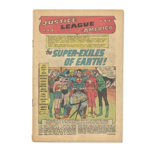 Justice League of America Comic Book #19 May 1963 DC Comics Vintage