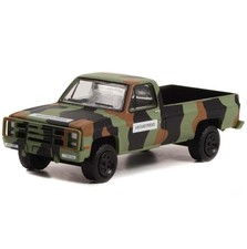 Greenlight 1985 Chevy M1008 CUCV Pickup Truck Camouflage Military Police 1/64