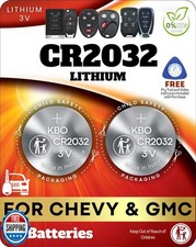 Llavero Batería CR2032 para Chevy (paquete de 2) - Reemplazo remoto OEM