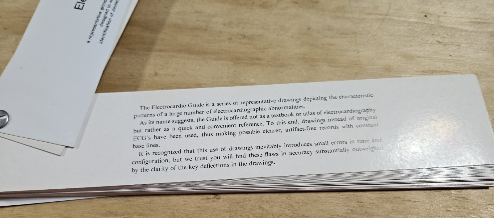 Vintage MERCK SHARP &DOHME THE ELECTROCARDIO GUIDE REPRESENTATIVE ECG CONDITIONS