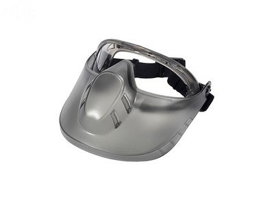 Capstone Faceshield Clear Pyramex Safety CE Gray Frame Anti-Fog Lens
