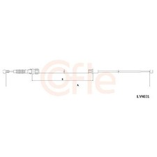 2x Handbremsseil hinten für Audi A1 GBH City GBA id16378