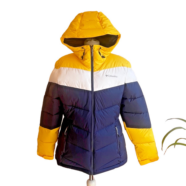 Chaqueta de esquí acolchada con capucha COLUMBIA Abbott Peak Omni Heat para mujer talla grande