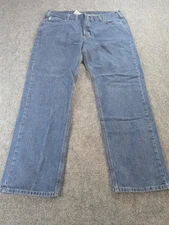 Carhartt Jeans Men 44x34 Blue Tradition Fit B480 DPS Casual Workwear Denim Pants