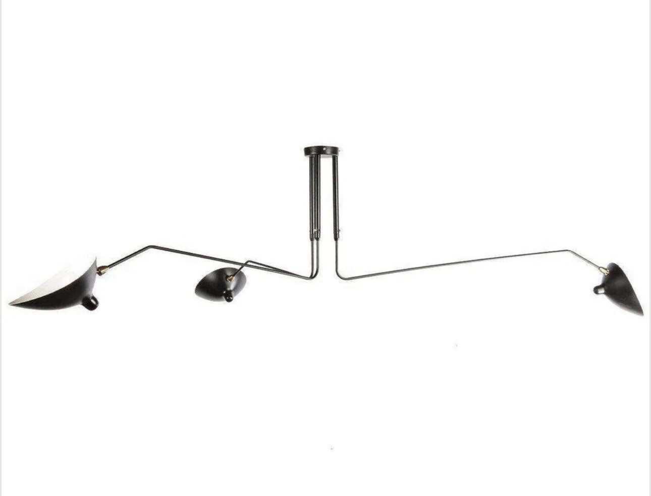 France And Sons Three-Arm Ceiling Mouille Ceiling Light