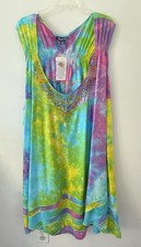 Roaman's Multicolor Tie Dye Sleeveless Swing Dress Women’s Size 42W