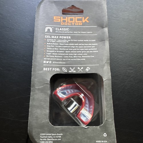 Shock Doctor Gel Max Power Paradenti Adulto 11+ – Sport MMA Calcio Lacrosse - Foto 4 di 6