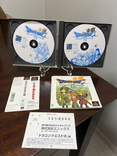 Dragon Quest 7 VII PS1 Enix Sony Playstation - mit OBI Strip - USA VERKÄUFER - Bild 6 von 8