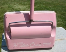 Vtg  Bissell Little Queen Toy Carpet Sweeper Retro Pink Amsco Metal Like Mother