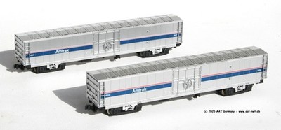 Kato N 1063509 - Material Handling Car Set (2) Amtrak Ph. IV - aga NEW, ohne OVP