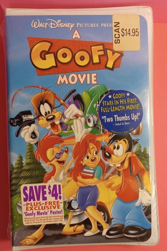 Vintage Walt Disney A Goofy Movie VHS 1995 Original Shrink Wrap with One Tear
