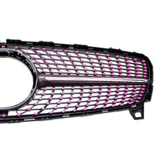 Neon Pink Folie f&uuml;r A-Klasse W177 Diamantgrill K&uuml;hlergrill Auto Aufkleber K050