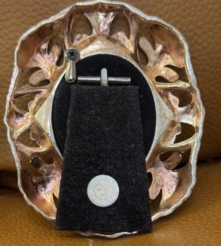 VTG GODINGER Silver Mini Frames for 2.25”x 1.5” Picture collectable heavy *READ  - Image 4 of 4