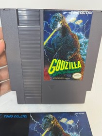 Godzilla: Monster of Monsters! w/ instruction manual Authentic Nintendo NES
